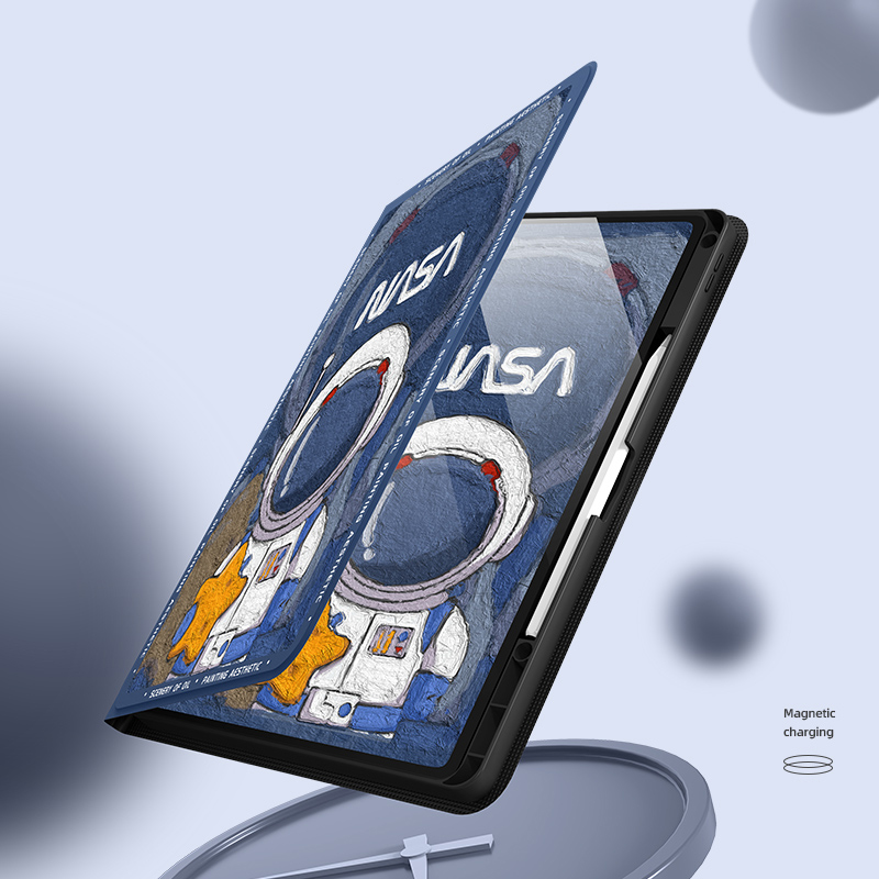 Astronaut Painted iPad Pro Air Mini New iPad Silicone Cover IPMC402_5
