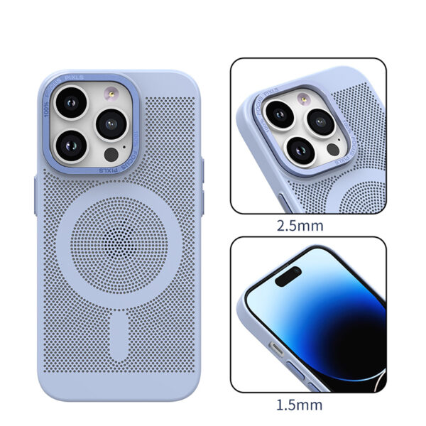 Dissipate Heat Magnetic Suction Case For iPhone 15 14 13 IP6S10_5