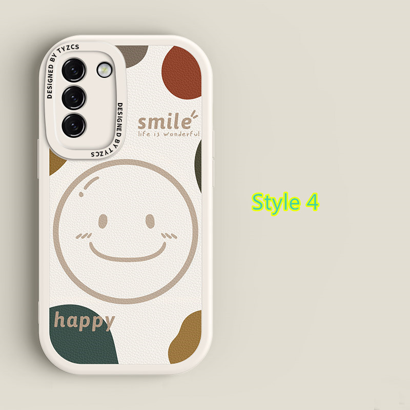 Cute Leather Happy Case For Samsung S22 21 SG701_4