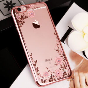 Diamond iPhone SE iPhone 8 7 6 6S Plus 5S Luxury Protective Silicone Sleeve Case IPS506