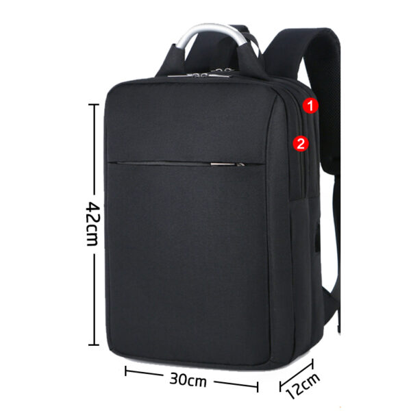 Minimalism Business Laptop Computer Square Backpack Leisure Bag MFB03