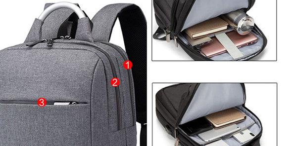 Minimalism Business Laptop Computer Square Backpack Leisure Bag MFB03_4