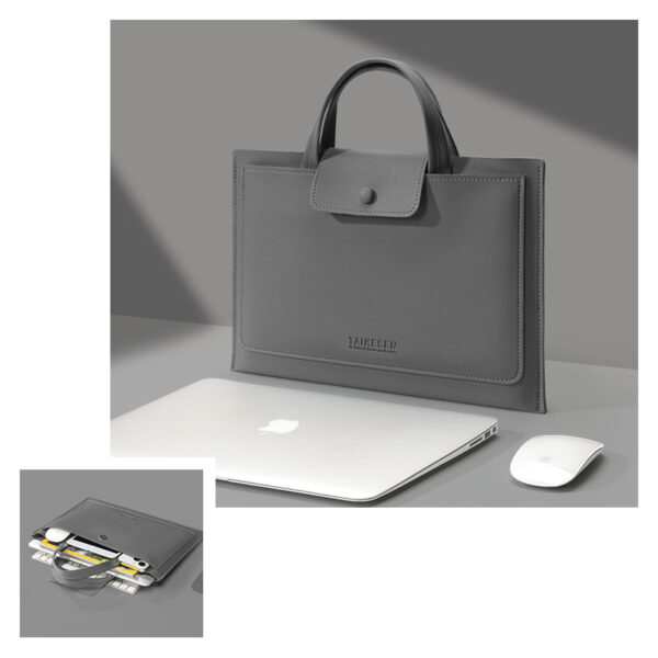 Cool Leather Notebook Bag Suitable For Macbook Surface MSB04_4