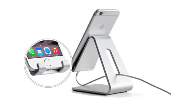 Silver Aluminum Lazy Bracket Stand For iPhone iPad Mini Air Pro IPS05_4