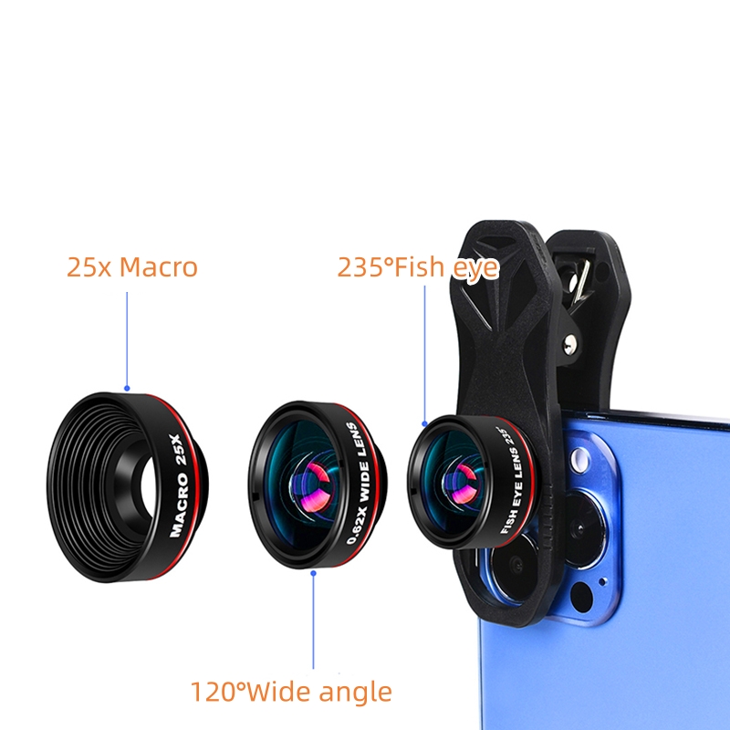 Best Universal Phone External Camera With Wide Macro Fisheye Lens PHE04_5