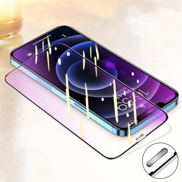 Anti Blue Light HD iPhone 16 15 14 Tempered Glass Film IPASP05_2