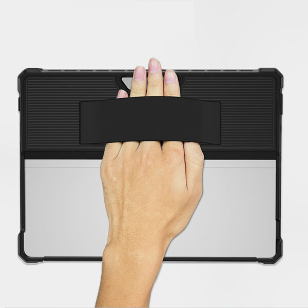Black Leather Surface Pro 9 7 6 Cover With Stand SPC07_7