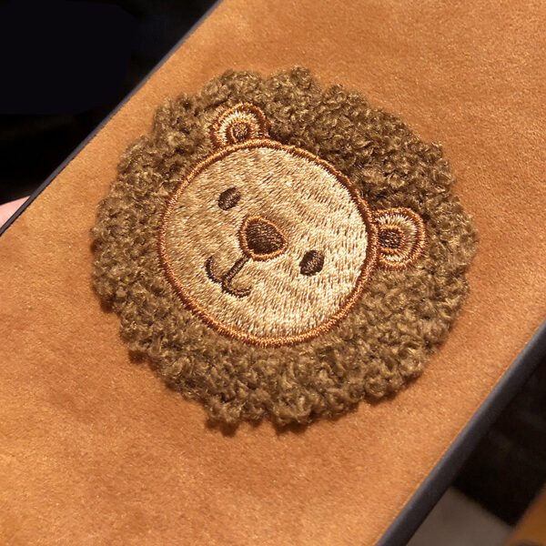 Handmade Plush Lion Case For iPhone 15 14 13 12 11 IPS708_3