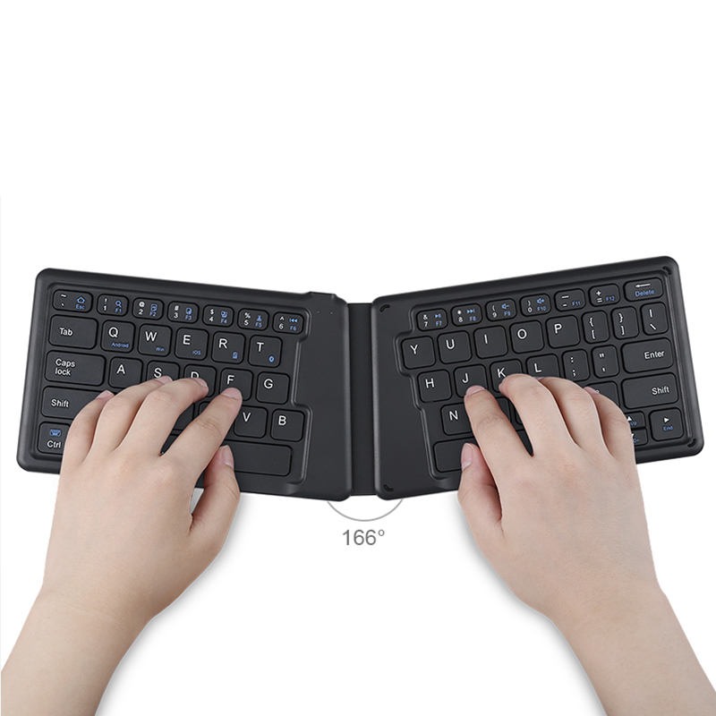 Wireless Bluetooth Foldable Silicone Keyboard For iPad PC Phone PKB05_4