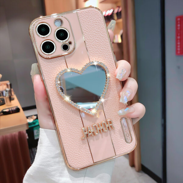 Heart Shaped Case With Mirror For iPhone 11 Pro Max XS Max IPS710