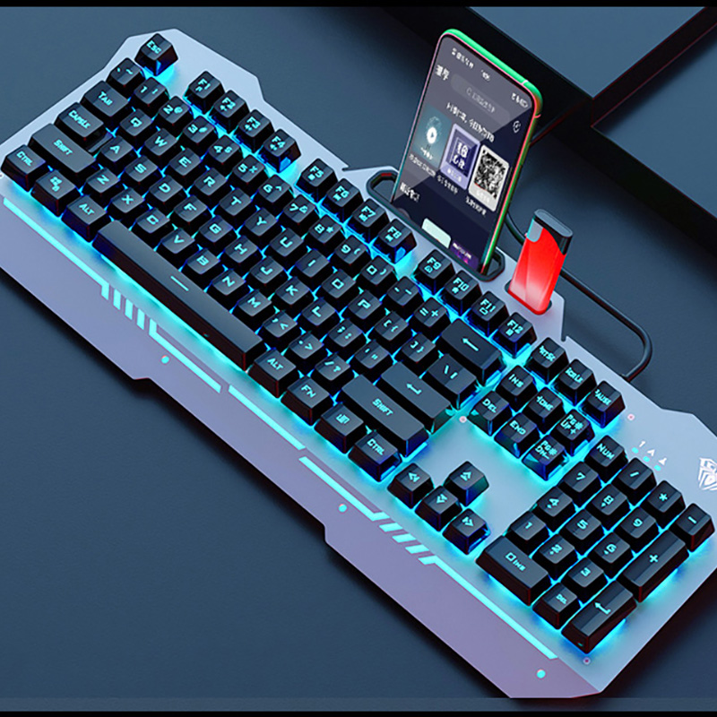 Cool Mechanical Keyboard With Colorful Light For Desktop PC PKB07_2
