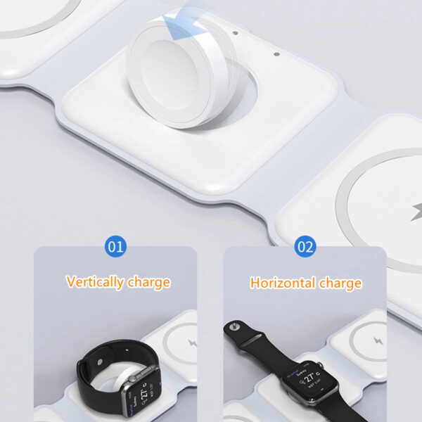 Three-in-one Foldable Wireless Charger For iPhone AirPods iWatch ICD06_6