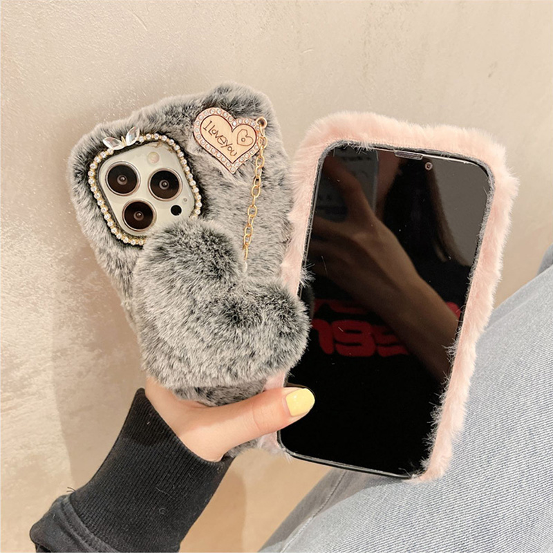 Luxury Plush Soft Cover For iPhone 14 13 12 11 XS Max IPS713_7