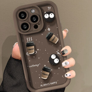 3D Briquette And Coffee Case For iPhone 15 14 13 12 IPS714