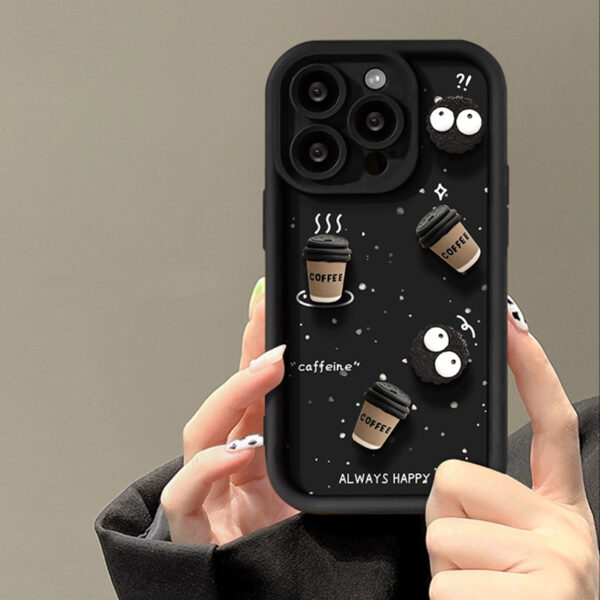 3D Briquette And Coffee Case For iPhone 15 14 13 12 IPS714_5