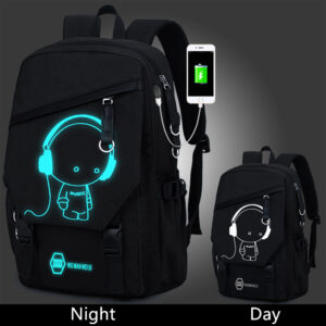 Night Light Pattern With Charge Port Travel Leisure Student Backpack MFB09