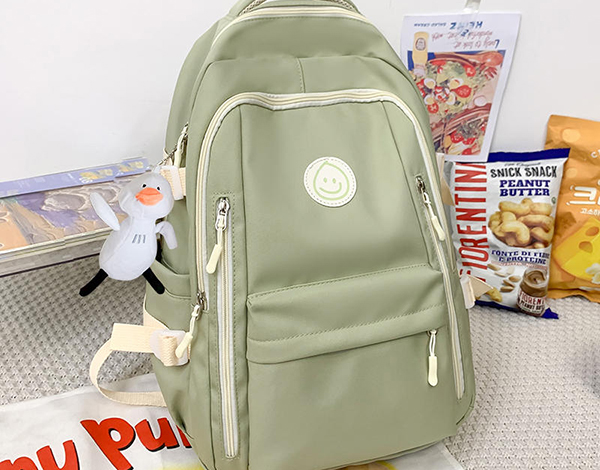 Large Capacity Backpack With Duck Pendant For Student MFB08_4