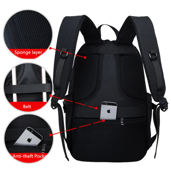Solar Charge Backpack For Phone Business Travel Bag MFB08_6