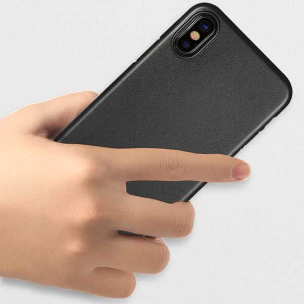 Perfect Black Thin iPhone X XS Protective Case Cover IPS102_5