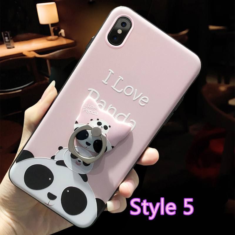 Cartoon Creative Relief Silicone Case For iPhone X IPS108_5