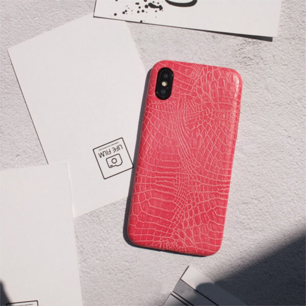 Leather Protective iPhone X 8 7 6S 6 Plus Case Cover IPS107_2