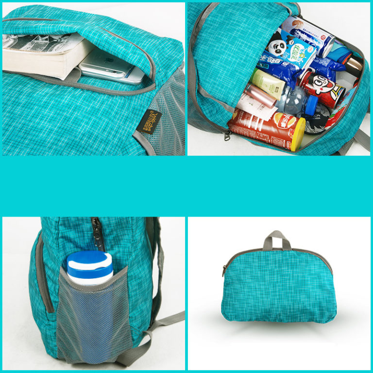 WXLIFE Blue Gold Modern Abstract Backpack - Travel School Bag For Kids & Adults - View #3