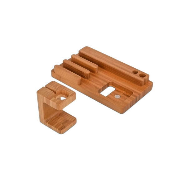 Wood Stand For Apple Watch iPhone iPad Charging Base IPS10_7