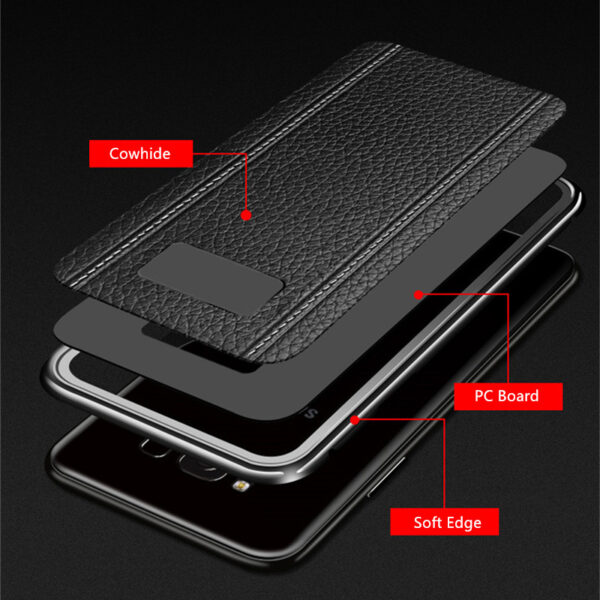 All-inclusive Real Protective Leather Case For Samsung S9 S8 Plus SG809_7