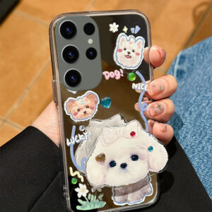 Cute Samsung S23 22 21 Note 20 Mirror Case SG908