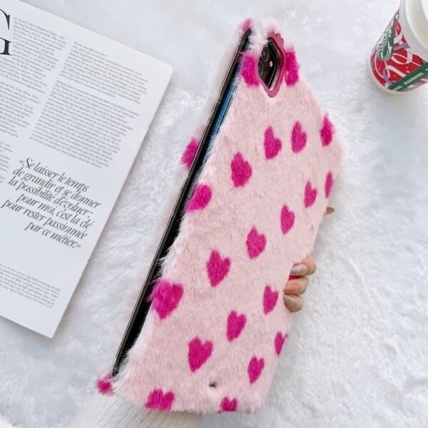 Pink Plush Love Pattern Cover For New iPad Air Pro Mini IPPC09_4