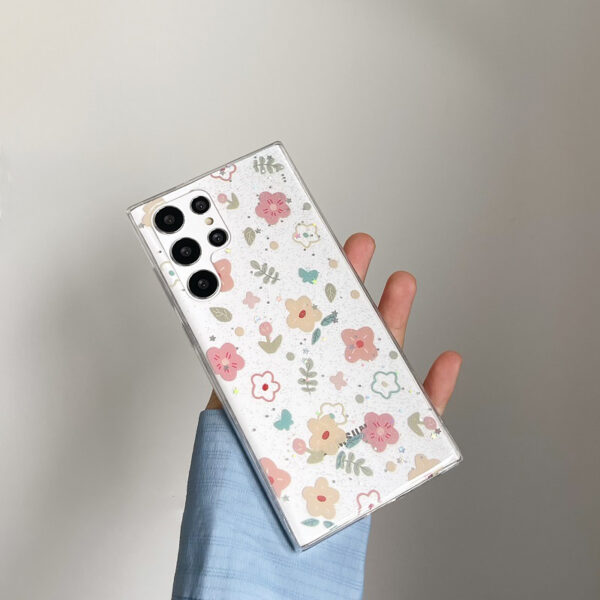 Flower Glitter Case For Samsung Note 20 S23 22 21 SGN807_2