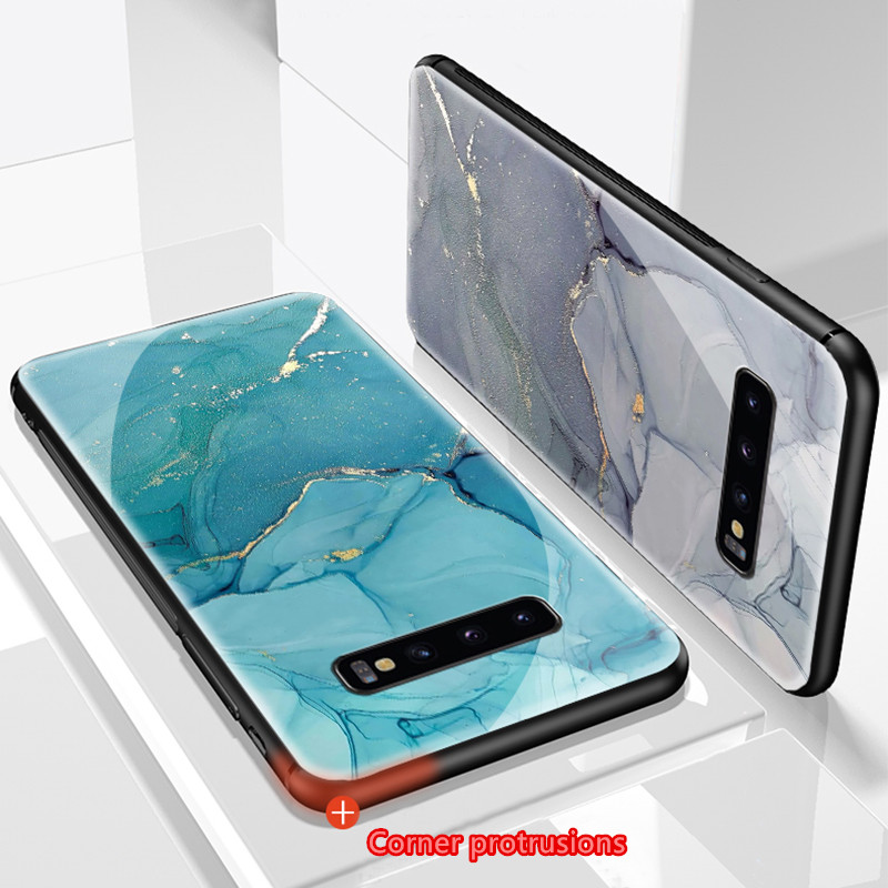 Perfect Marble Glass Case For Samsumng S10 9 Note 20 10 SGN905_5