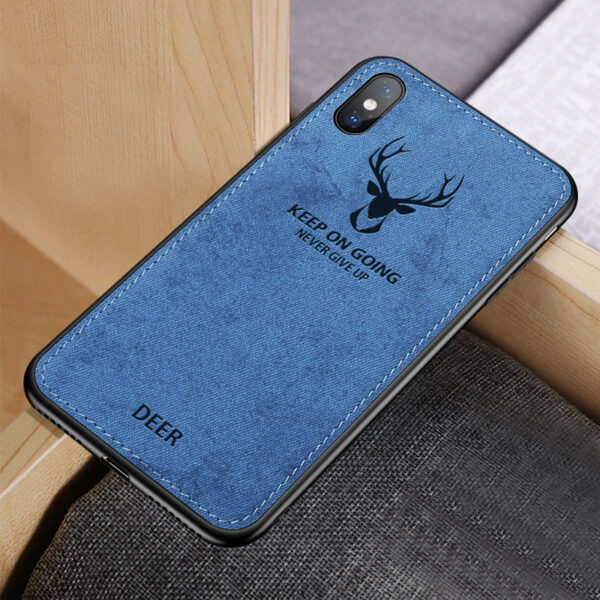 Deer Pattern Anti-fall Silicone Case For iPhone XS Max X IPXSM03_3