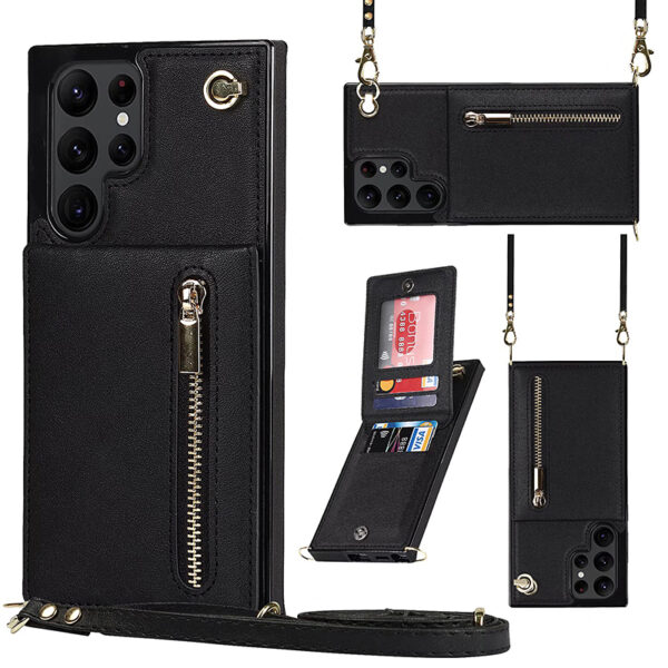 Leather Case With Wallet Card For Samsung Note 20 10 S22 21 SGN904_2