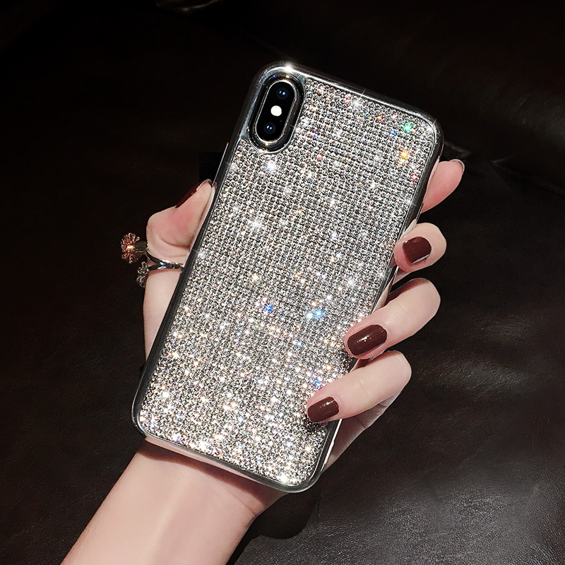 Glitter Diamond Silicone Case For iPhone 11 X XR XS Max IPXSM06