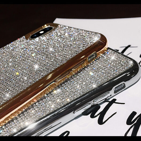 Glitter Diamond Silicone Case For iPhone 14 13 12 11 XS IPXSM06_5