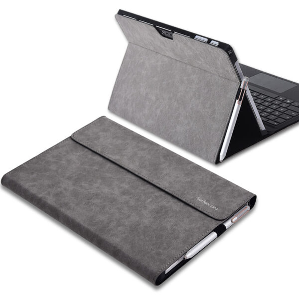 Protective Leather Surface Pro 8 7 6 5 4 Cover With Pen Cap SPC13