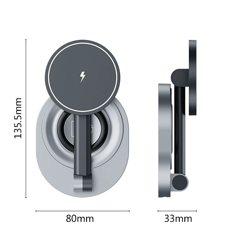 Suction Cup Wireless Charger For iPhone Samsung Android Phone ICD10_7