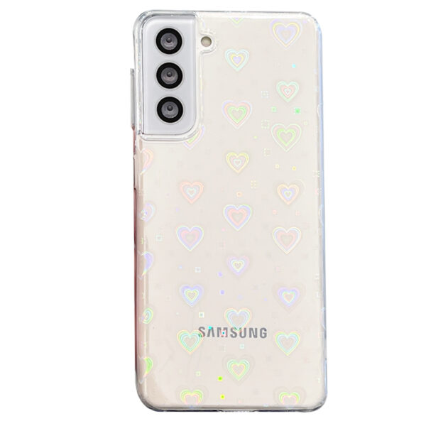 Colorful Love Pattern Silicone Case For Samsung S22 21 20 Note 20 SGX06_2