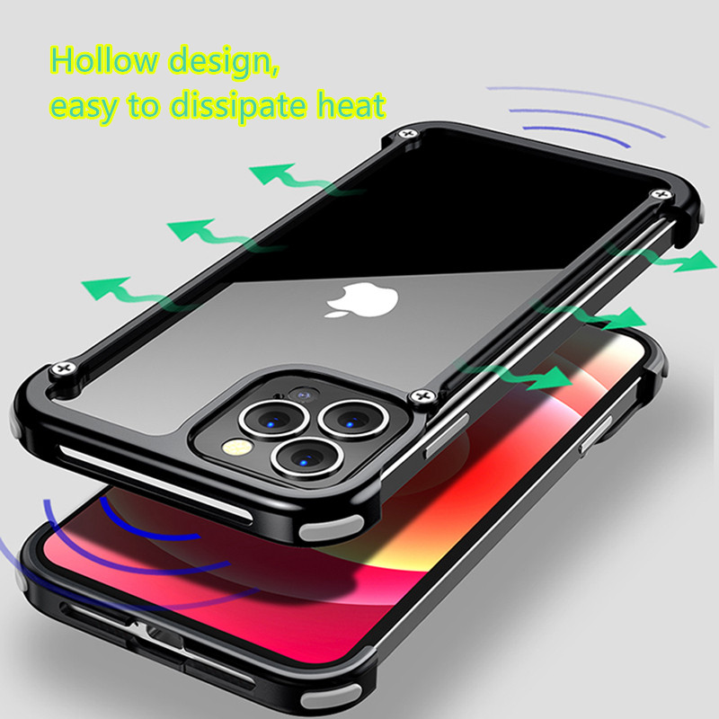 Aluminum Alloy Metal Frame Case For iPhone 14 13 Pro Max IP1101_4